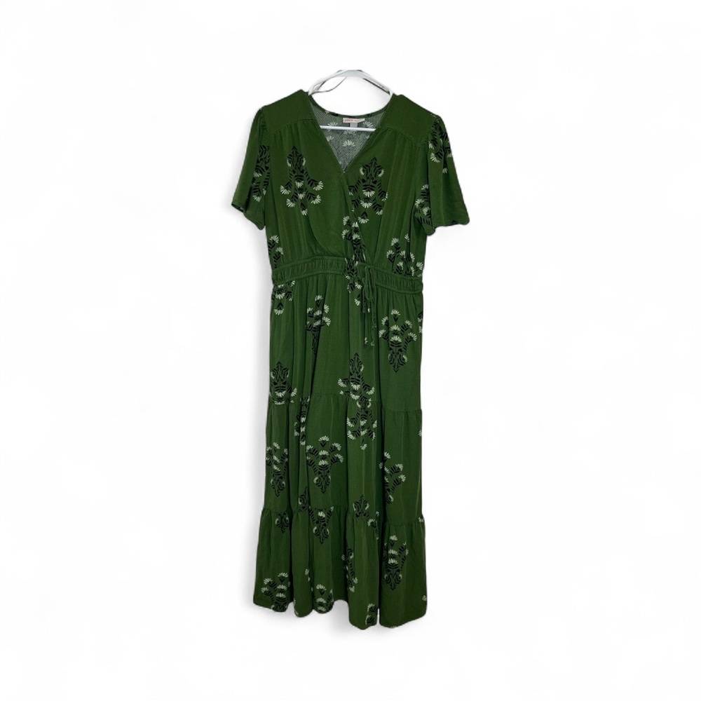 🌿 Knox Rose Green Floral Midi Dress